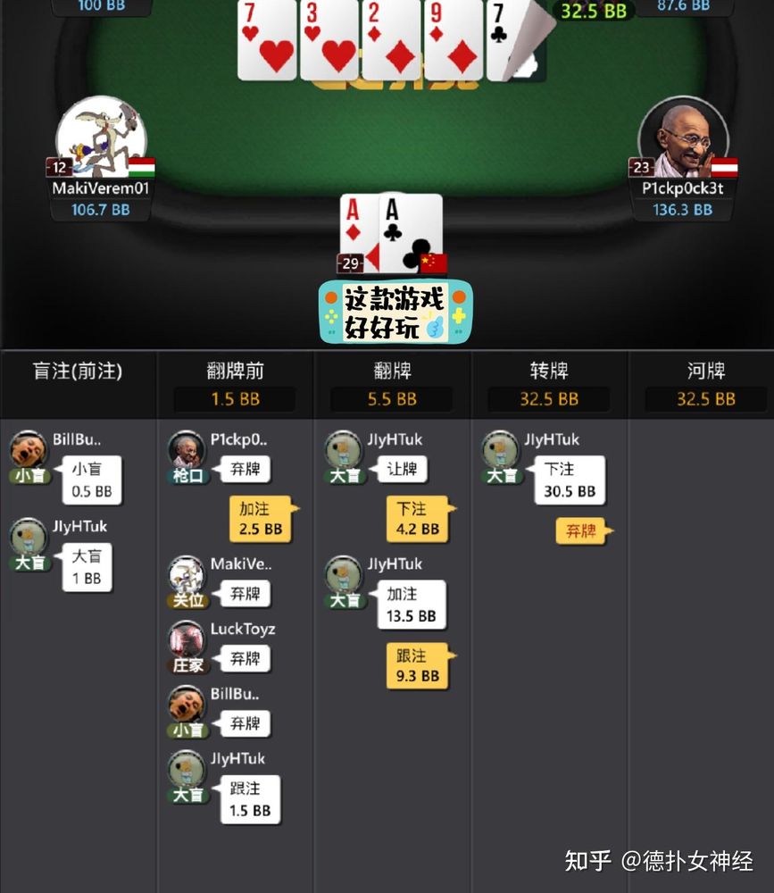 德扑圈官方版app界面截图-德州扑克对局